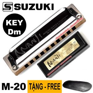 Kèn Harmonica Suzuki Manji M-20 Key Dm (Rê Thứ)