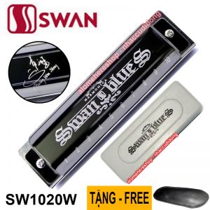Kèn Harmonica Swan Blues SW1020W key C (Đen)
