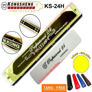 Kèn Harmonica KongSheng Professional KS-24H Key C (Vàng)
