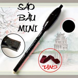 Sáo bầu mini key C (Đen)
