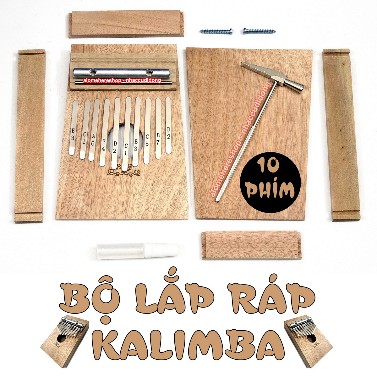 Bộ lắp ráp Kalimba 10 phím