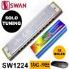 ken-harmonica-swan-12-lo-sw1224-solo-tuning-key-c-bac - ảnh nhỏ  1