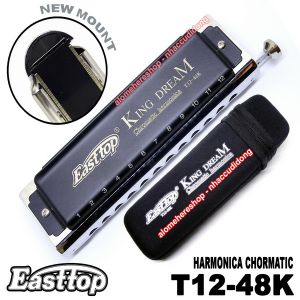Kèn harmonica Chromatic Easttop King Dream T12-48K (Đen)