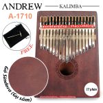 Đàn Kalimba Andrew 17 Phím Gỗ Sindora (Gụ - Nâu Cà Phê 1)