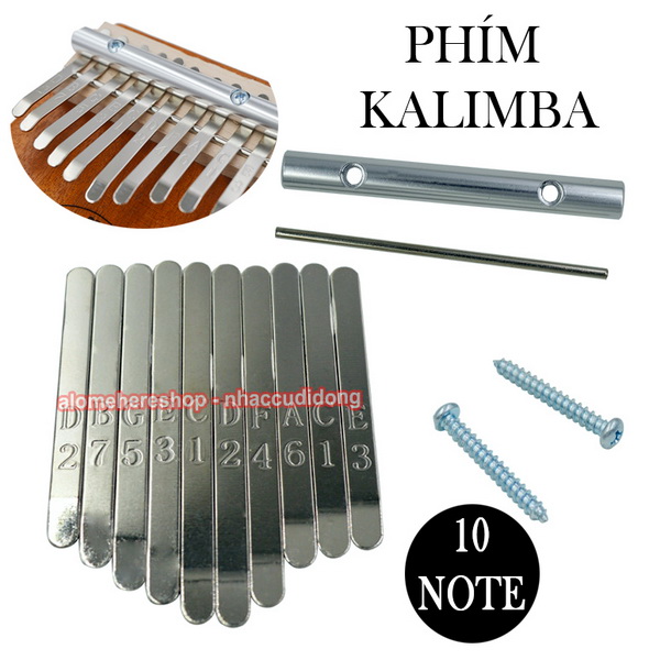 Bộ 10 phím cho đàn Kalimba 10 Note