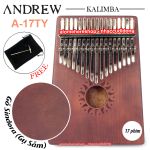 Đàn Kalimba Andrew 17 Phím Gỗ Sindora (Gụ - Nâu Cà Phê 2)