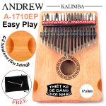 Đàn Kalimba Andrew 17 Phím hỗ trợ cầm Gỗ Sindora (Gụ - Vân Sáng)