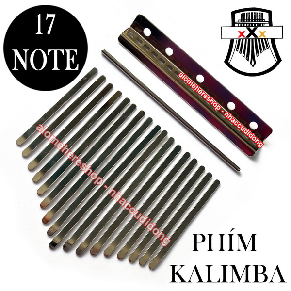 Bộ 17 phím cho đàn Kalimba 17 Note không khắc note
