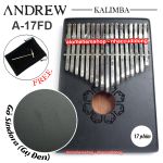 Đàn Kalimba Andrew 17 Phím Gỗ Sindora (Gụ - Hoa Đen 2)