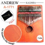 Đàn Kalimba Andrew 17 Phím Gỗ Sindora (Gụ - Vân Gỗ Sáng) Vòng Nguyệt Quế
