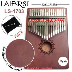 Đàn Kalimba Laiersi 17 Phím Gỗ Sindora (Gụ - Nâu Cà Phê) Maya