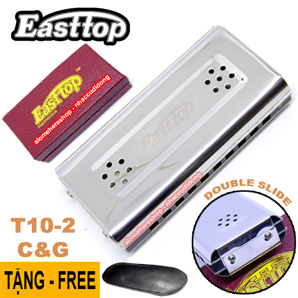 Kèn harmonica Easttop T10-2 Double Slide 10 lỗ key C-G