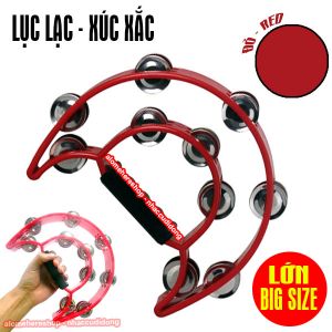 Lục lạc xúc xắc gõ bo nhựa lớn big size (Màu Đỏ)