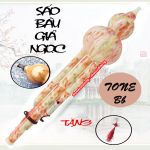 Sáo Bầu nhựa giả ngọc tone Bb (Hồng Phấn)