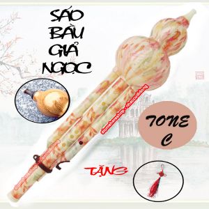Sáo Bầu nhựa giả ngọc tone C (Hồng Phấn)