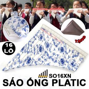 Sáo Ống Plastic cơ bản 16 lỗ xanh dương ngọc