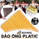 Sáo Ống Plastic cơ bản 16 lỗ vẫn gỗ