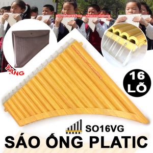 Sáo Ống Plastic cơ bản 16 lỗ vẫn gỗ