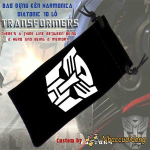 Bao Nhung Đựng Kèn Harmonica Diatonic 10 Lỗ Phiên Bản Autobot Transformers