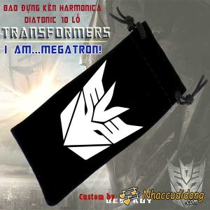 Bao Nhung Đựng Kèn Harmonica Diatonic 10 Lỗ Phiên Bản Decepticon Transformers