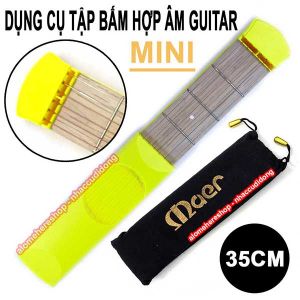 Dụng cụ tập đàn guitar mini (Vàng)