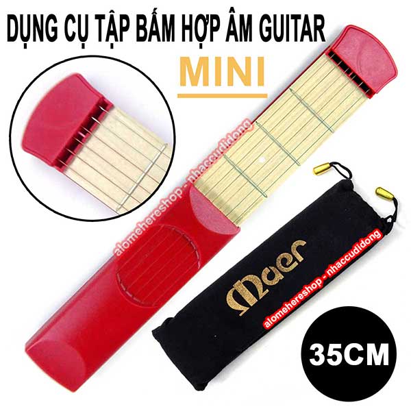 Dụng cụ tập đàn guitar mini (Đỏ)