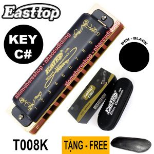 Kèn harmonica Easttop Blues T008K key Db (Đen)