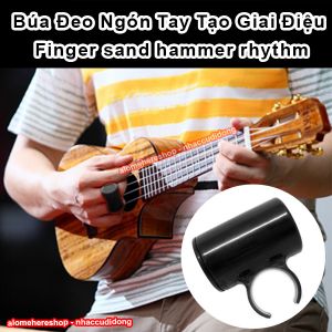Nhẫn tạo giai điệu khi chơi đàn guitar màu đen