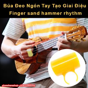 Nhẫn tạo giai điệu khi chơi đàn guitar màu vàng