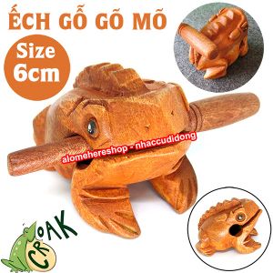 Mõ Ếch (cóc) Gỗ Tạo Tiếng Kêu Loại Nhỏ 6cm