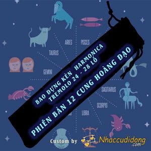 Bao Nhung Đựng Kèn Harmonica 24 Lỗ Tremolo Phiên Bản 12 Cung Hoàng Đạo