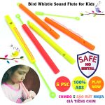Combo 5 Sáo Rút Giả Tiếng Chim Bằng Nhựa