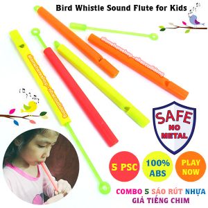 Combo 5 Sáo Rút Giả Tiếng Chim Bằng Nhựa
