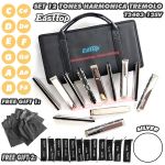 Bộ 12 Cây Kèn Easttop T2403-12 Phiên Bản Bạc Silver - Set 12 Tones Harmonica Easttop Kèm Quà Tặng Độc Quyền Chỉ Có Tại Nhạc Cụ Di Động