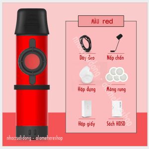 Kèn Kazoo thế hệ mới all new thiết kế hiện đại hợp kim nhôm màu đỏ núm chỉnh trực tiếp màng rung
