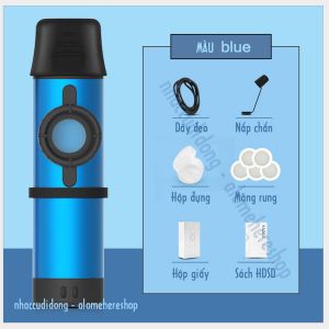 Kèn Kazoo thế hệ mới all new thiết kế hiện đại hợp kim nhôm màu xanh núm chỉnh trực tiếp màng rung