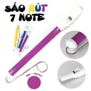 Kèn Trombone Mini Sáo Rút 7 Note Màu Tím