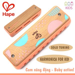 Kèn harmonica diatonic Hape Solo Tuning Cho Trẻ Từ 3 Tuổi Trở Lên Màu Cam