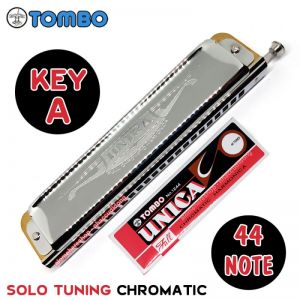 Kèn harmonica chromatic Tombo Unica 1244 Key A Solo Tuning