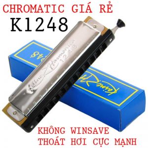 Kèn Harmonica Chromatic Giá Rẻ Kaine K1248 Không Winsave Thoát Hơi Cực Mạnh