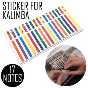 Sticker dán phím kí hiệu note cho đàn Kalimba 17 phím