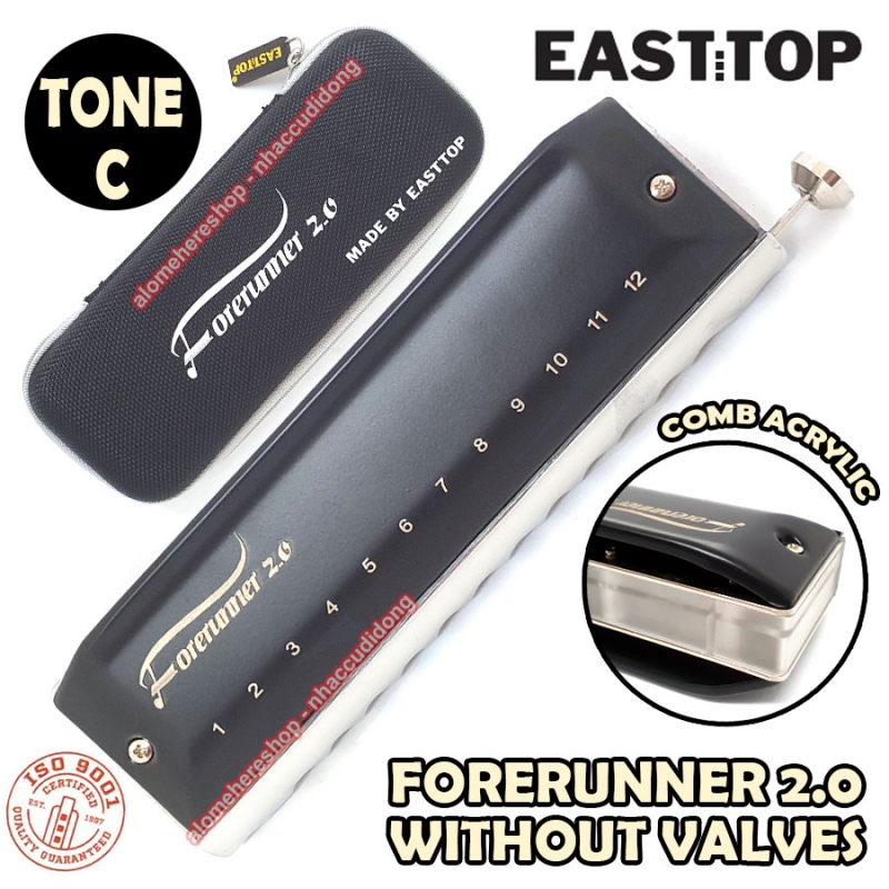 Kèn harmonica chromatic Easttop T1248NV2 NEW Forerunner 2.0 phiên bản nâng cấp