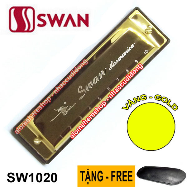 Kèn harmonica Swan SW1020 key C (Đỏ)