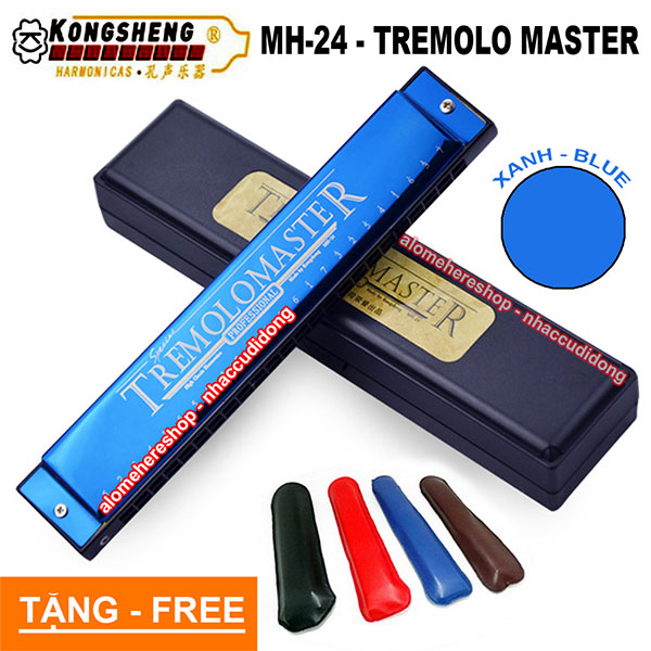 Kèn harmonica KongSheng Tremolo Master Key C (Xanh Ngọc)