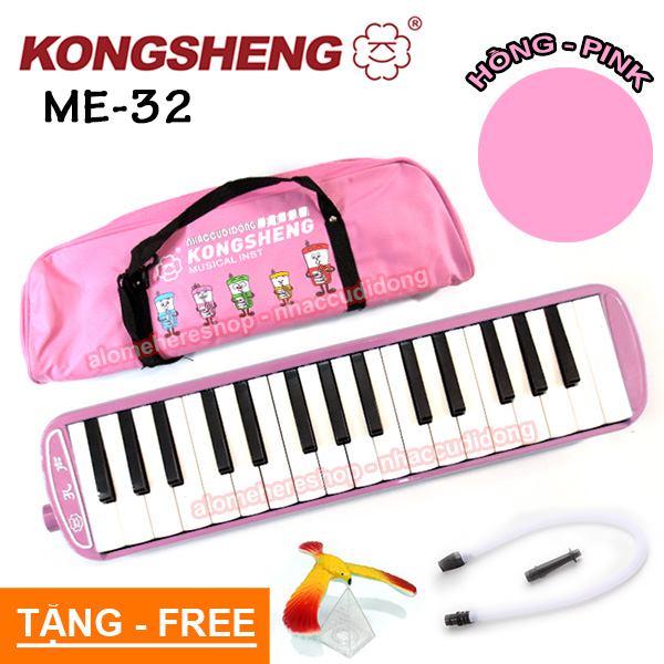 Đàn Melodica KongSheng 32 phím (Màu Hồng)