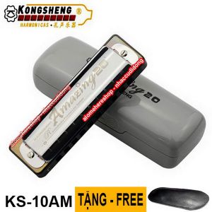 Kèn harmonica KongSheng Amazing 20 key C (Bạc)