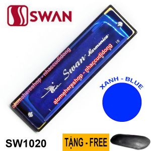 Kèn harmonica Swan SW1020 key C (Xanh)