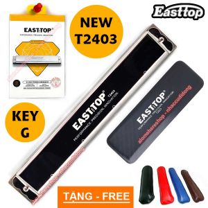 Kèn harmonica tremolo Easttop T2403 New Phiên Bản Mới Hộp Giấy Bản Tiếng Anh Xuất Khẩu Key G (Bạc)