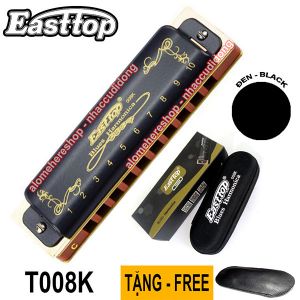 Kèn harmonica Easttop Blues T008K key C (Đen)